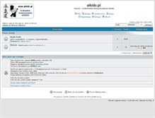 Tablet Screenshot of forum.aikido.pl