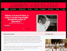 Tablet Screenshot of aikido.com.au