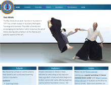 Tablet Screenshot of aikido.org.nz