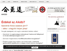 Tablet Screenshot of aikido.hu
